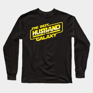 The Best Husband in the Galaxy Father's Day Best Hubby Gift For Husbands Long Sleeve T-Shirt